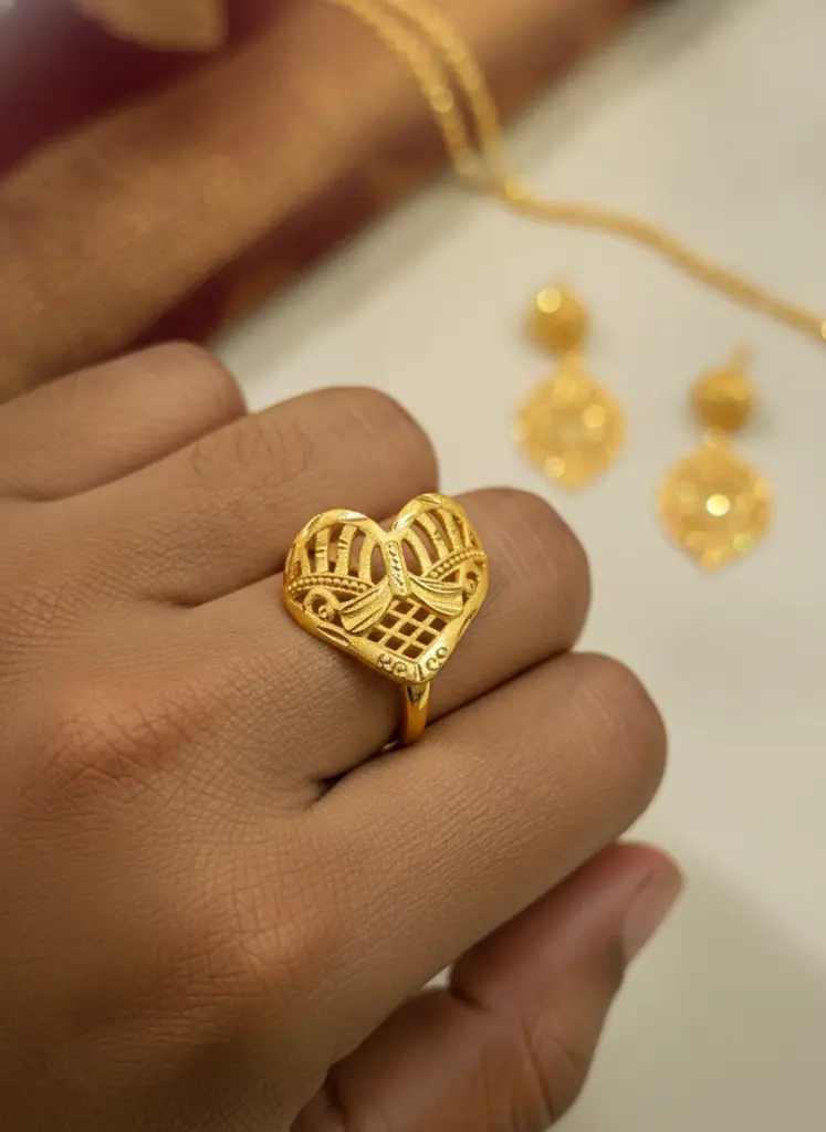 AI Generated Ring D N 5 - Lifestyle Worn Macro