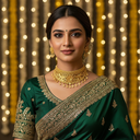 AI Generated Traditional Gold Plated Choker Set - Lifestyle Shot