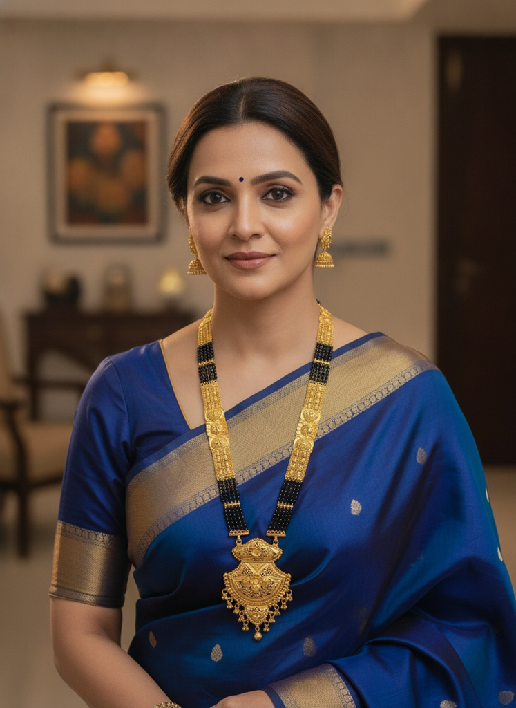 AI Generated 8505 Mangalsutra worn by a model
