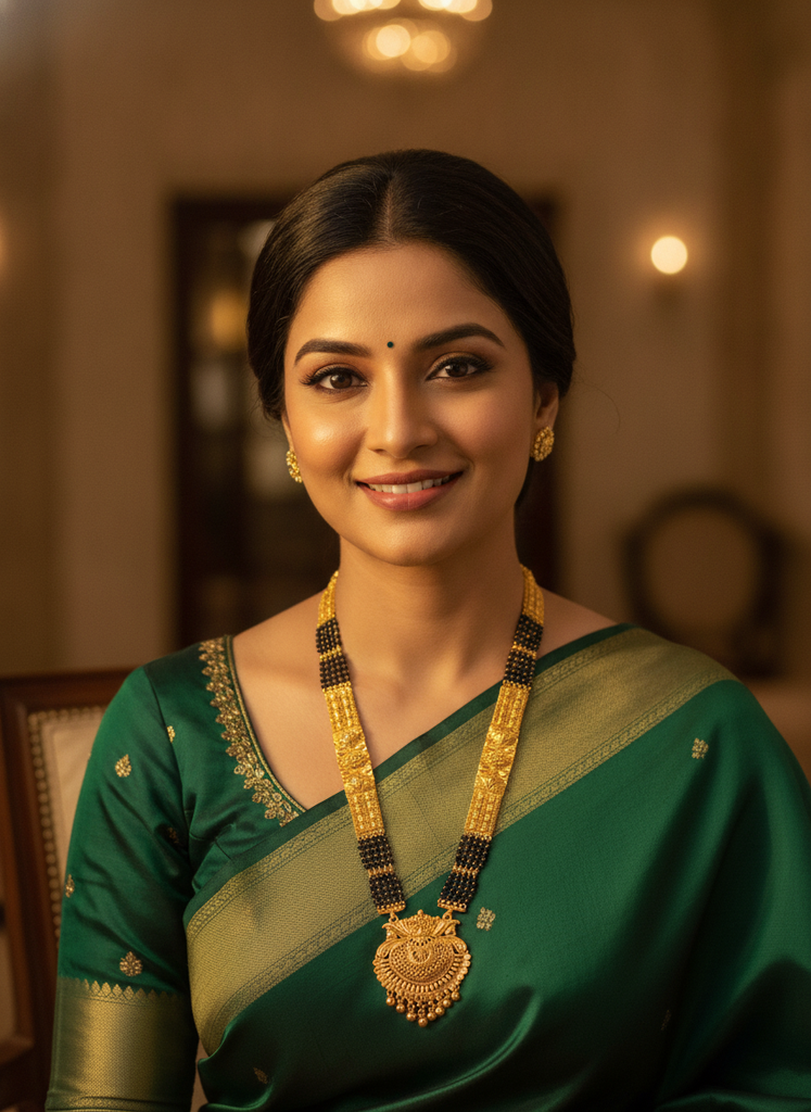 AI Generated Mangalsutra 8505 Lifestyle View