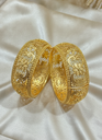 AI Generated Professional Display of 22k Gold Plated Bangles