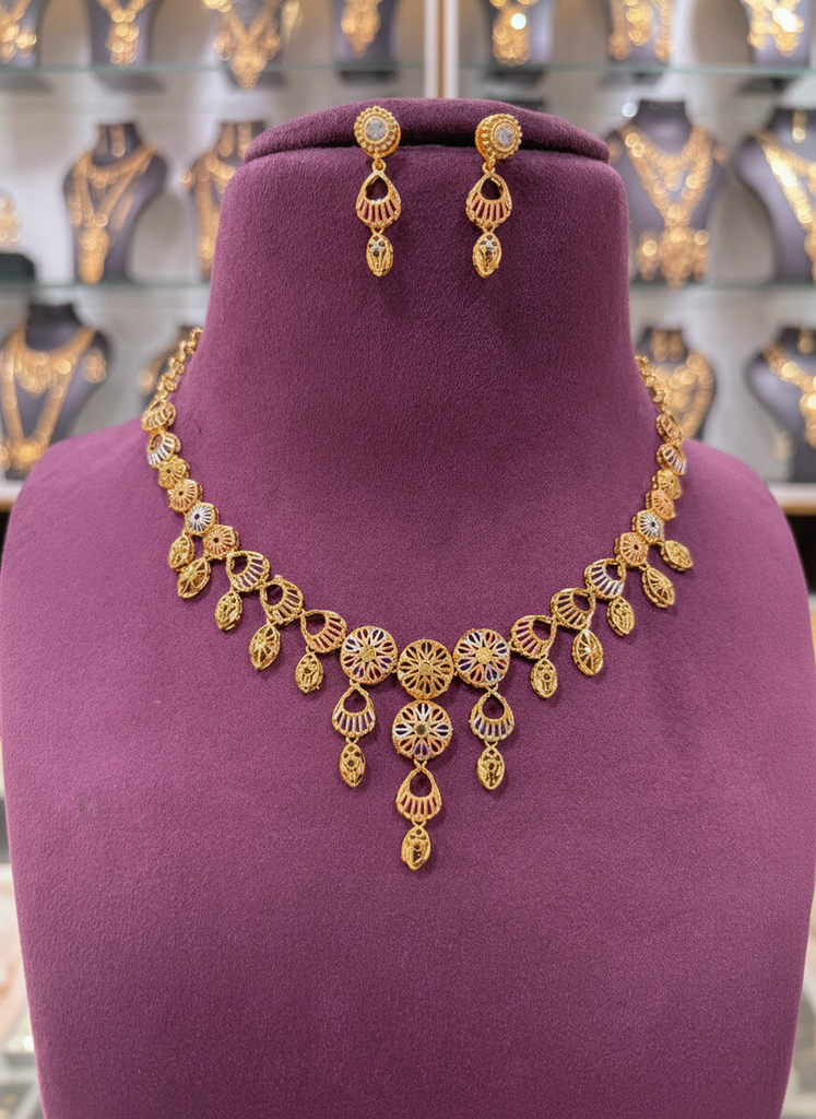 AI Generated Enhanced Necklace Set D No 50225