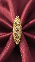 AI Generated 1-Gram Gold-Plated Traditional Long Ring 3 - Shimmering Silk