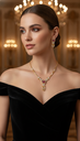 AI Generated Imperial Square Ruby Set Lifestyle