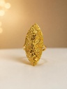 1 Gram Gold Vine & Floral Engraved Ring | Free Size